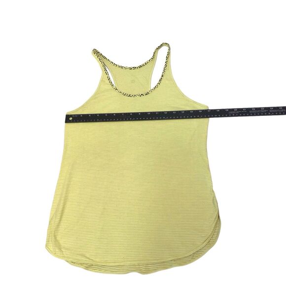 Lululemon What the Sport Singlet Tanks - size 4 - Heathered Clarity Yellow - Picture 3 of 8